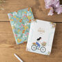 Set Of Two Bicycle And Floral A6 Lined Paper Notebooks, thumbnail 1 of 6