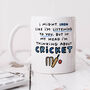 Personalised Mug 'Thinking About Cricket', thumbnail 1 of 3