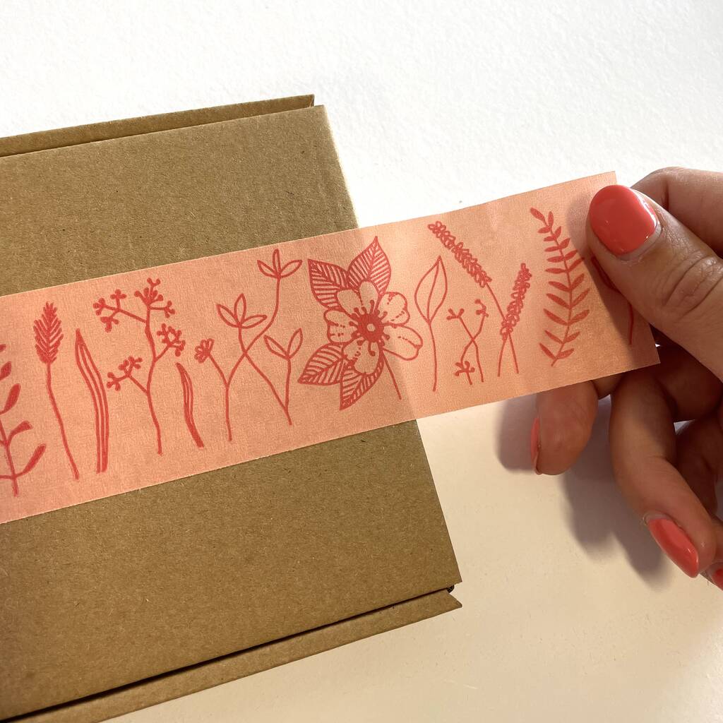 Wildflower Paper Tape, Pink, 1 of 3
