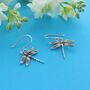 Dragonfly Drop Earrings, thumbnail 1 of 3