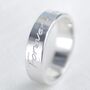 Personalised Unisex Silver Wedding Band Ring, thumbnail 2 of 7