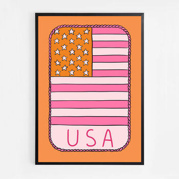 USA Western Style Flag Print, 3 of 5