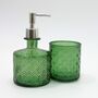 Recycled Glass Bathroom Set | Six Jewel Colours, thumbnail 2 of 12