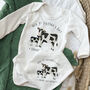 First Father's Day Cow Baby Outfit, thumbnail 4 of 7