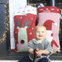 Personalised Embroidered Reindeer Christmas Sack, thumbnail 1 of 4