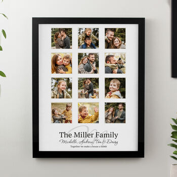 Personalised Family Multi Photo Frame Collage Gift, 7 of 12