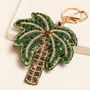 Beaded Palm Tree Keyring And Bag Charm, thumbnail 1 of 2