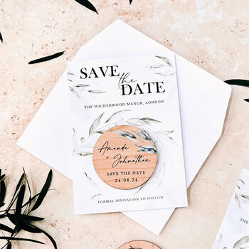 Save The Date Wedding Magnet Cards, 5 of 10
