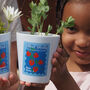 'Strawberry Stamp' Personalised Teacher Plant Pot Gift, thumbnail 1 of 3