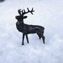 Miniature Bronze Stag Sculpture 8th Anniversary Gift, thumbnail 7 of 12