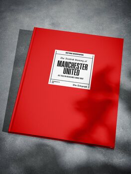 Manchester United Personalised Football Telegraph Book Man Utd History, 10 of 12