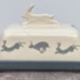 White Hare Butter Dish, thumbnail 3 of 4