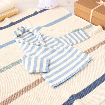 Unisex Baby Hoodie And Blanket Gift Set, 5 of 12