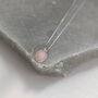 Pink Opal Oval Gemstone Necklace, thumbnail 3 of 11