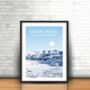 Courchevel Three Valleys Ski Resort Art Print, thumbnail 1 of 3