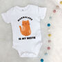 Personalised Cat Is My Bestie Babygrow, thumbnail 2 of 6
