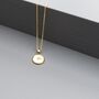 Mother Of Pearl Disc Necklace, thumbnail 3 of 6