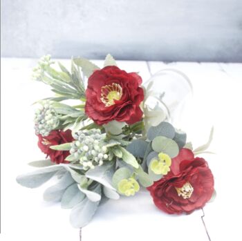 Rich Red Artificial Celebration Bouquet, 5 of 9