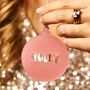 Personalised Frosted Bauble Decoration, thumbnail 6 of 7