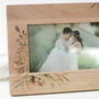 Personalised Wedding Photo Frame With Names And Date, thumbnail 3 of 5