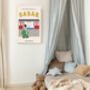 Babar The Elephant London Tube Nursery Art Print, thumbnail 2 of 3