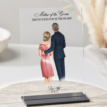 Mother Of The Groom Wedding Acrylic Plaque, 3 of 9