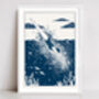 'Into The Deep' Swimming Art Print, thumbnail 1 of 2