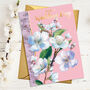 Blossom Flower Wedding Card, thumbnail 1 of 3