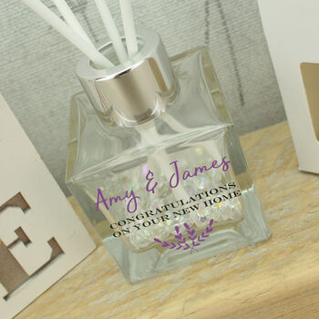 Personalised New Home Crystal Reed Diffuser, 2 of 5