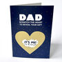 Gold Heart Scratch Reveal Gift A6 Funny Father's Day Birthday Card For Dad, thumbnail 5 of 5