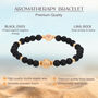Aromatherapy Black Onyx Bracelet With Mystic Aura Essential Oil Set, thumbnail 6 of 6