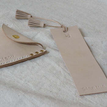 Personalised Leather Bookmark, 4 of 8