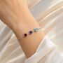 Personalised Create Your Own Square Birthstones Bracelet, thumbnail 4 of 8