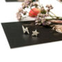 Sterling Silver Mini Textured Lightning Bolt And Star Mismatched Christmas Earrings, thumbnail 10 of 11