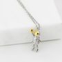 Sterling Silver Astronaut Pendant Necklace, thumbnail 5 of 10
