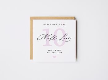 Personalised New Home Card Stone *Six Colour Options, 4 of 6