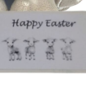 Happy Easter Black Sheep Soft Toy + Card + Pop Up Box, 5 of 7