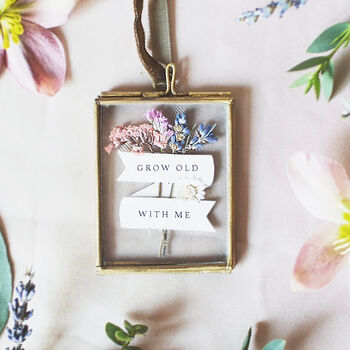 Grow Old With Me Miniature Floral Frame, 3 of 6
