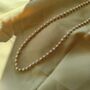 Single Strand Ethnic Beaded White Pearl Mala Necklace, thumbnail 5 of 5