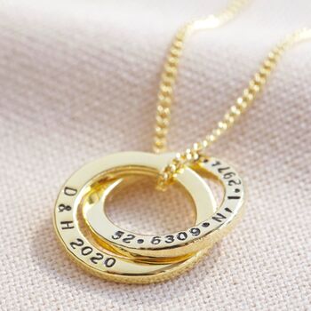 Personalised Interlocking Circles Necklace, 7 of 12