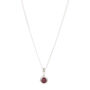 July Birthstone Ruby Silver/Gold Plated Charm Necklace, thumbnail 6 of 12