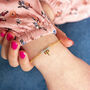 Dainty Birthstone Bar Bracelet With Zodiac Charm, thumbnail 5 of 12
