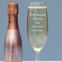 Personalised Flute And Mini Bottega Prosecco Set, thumbnail 2 of 4