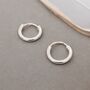 Mini Sterling Silver Huggie Hoop Earrings, thumbnail 4 of 6