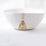 Triangle Evil Eye Necklace, thumbnail 2 of 6