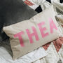 Personalised Name Modern Cushion, thumbnail 3 of 5