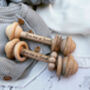 Traditional Wooden Rattle / Grasping Toy, thumbnail 2 of 5