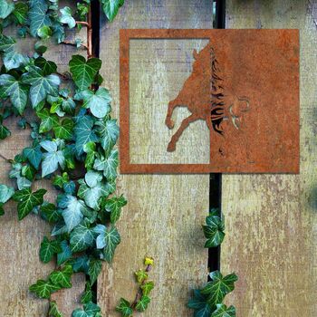 Metal Horse Horse Wall Art Decor For Stables, 7 of 10
