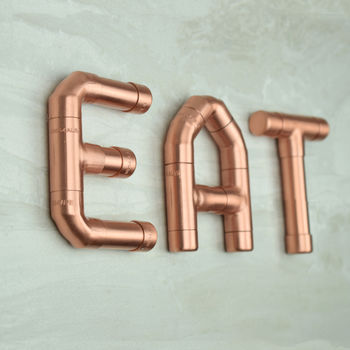 'Eat' Copper Letters, 2 of 4