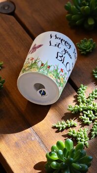 Happy Retirement Plant Pot – Let Your New Life Bloom – Ceramic Planter Gift, 6 of 6
